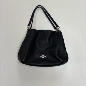 Coach Black Leather Shoulder Bag